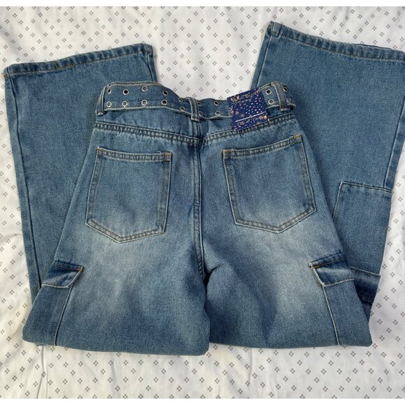 SOHO Blue Girl oversize cargo jean - Picture 5 of 6